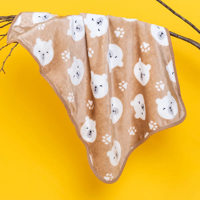 Mjuk och Varm Filt i Korallfleece för Hundar och Katter