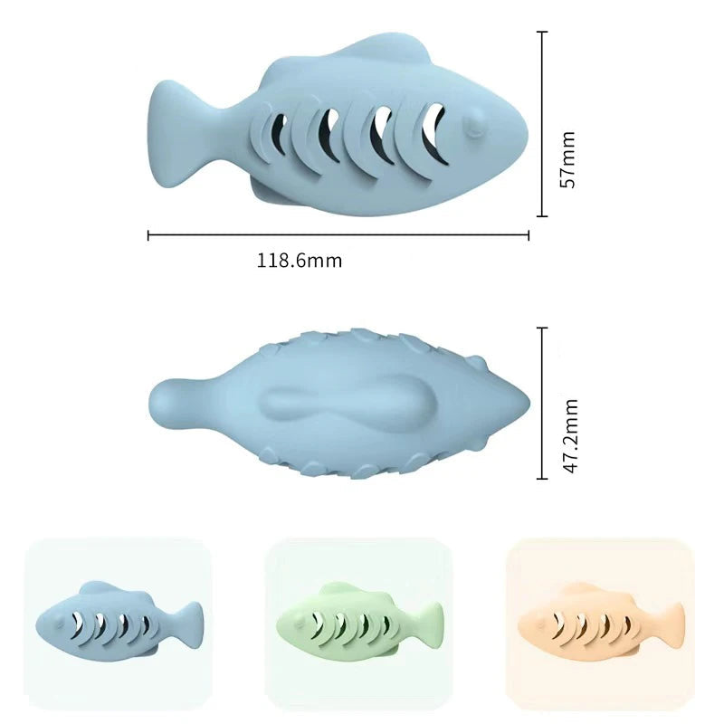 Fiskleksak i Silikon – Rolig Självaktivering för Katter