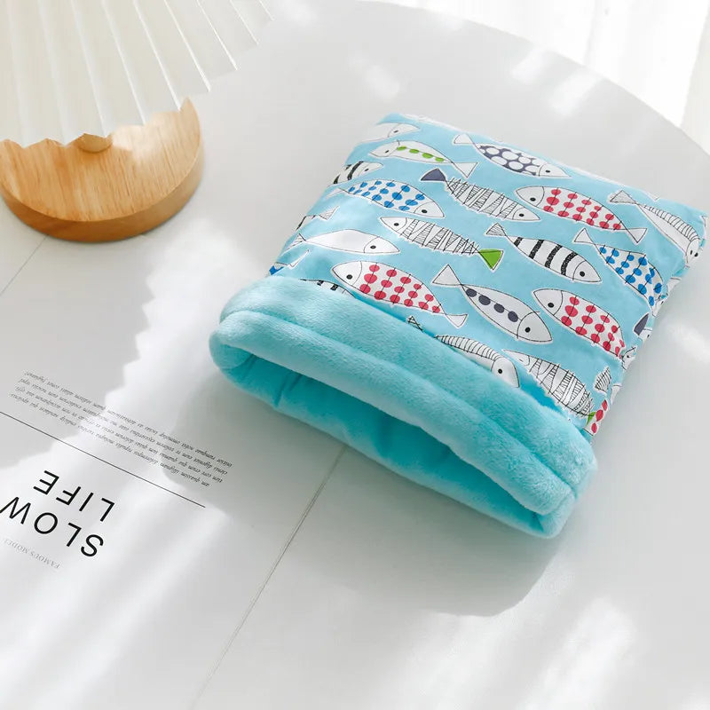 Varm Sovpåse i Fleece för Smådjur – Mysig Bädd för Vila