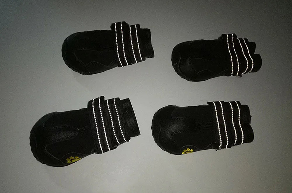 vattentäta hundskor halksäkra gummiskor reflex tasskydd snö värme 4 pack