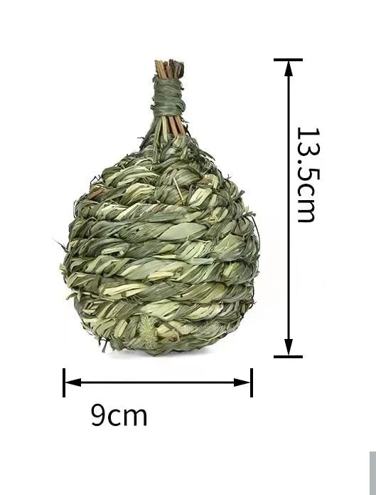 Naturlig Tuggleksak i Gräs för Smådjur – Slipar Tänderna Skonsamt
