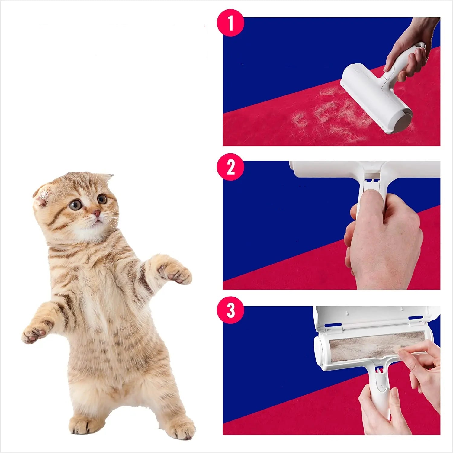 Hårborttagare för Husdjur med Självrengörande Bas – Effektiv Pälsroller