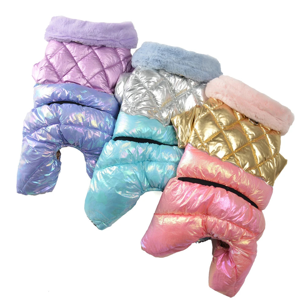 Vinterjacka med Fleecefoder för Hund & Katt – Vindtät & Vattenavvisande Overall för Kalla Dagar