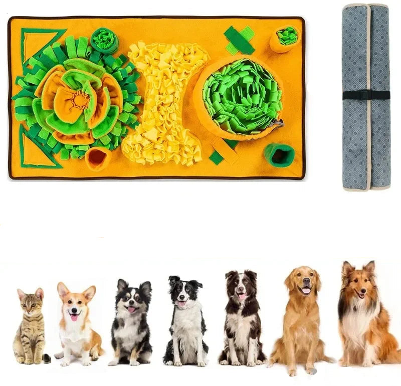 Interaktiv Doftmatta för Hund – Mental Stimulans, Stressreducering & Slow Feeder i Ett
