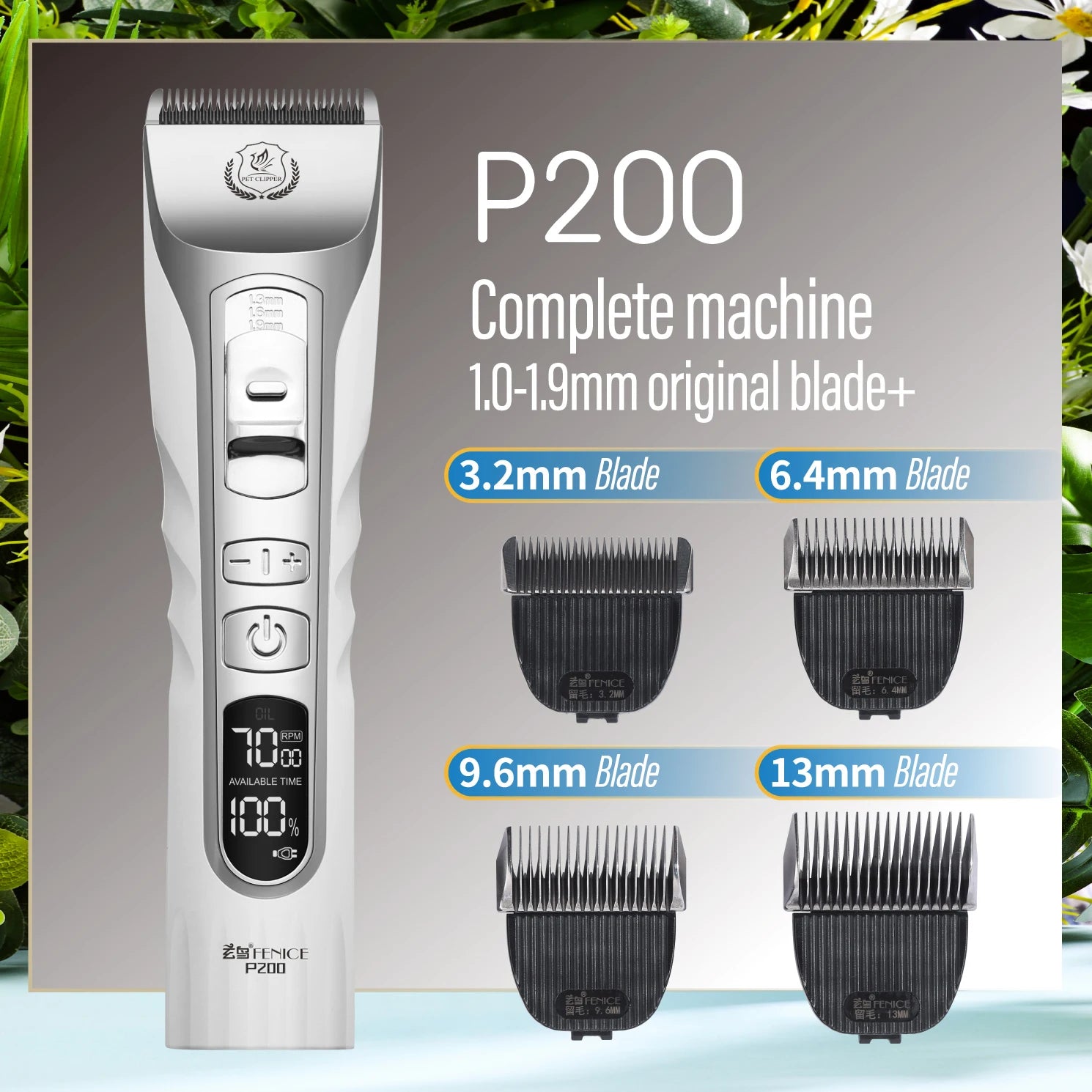 Professionell Trimmer till Hund och Katt - Sladdlös och Uppladdningsbar