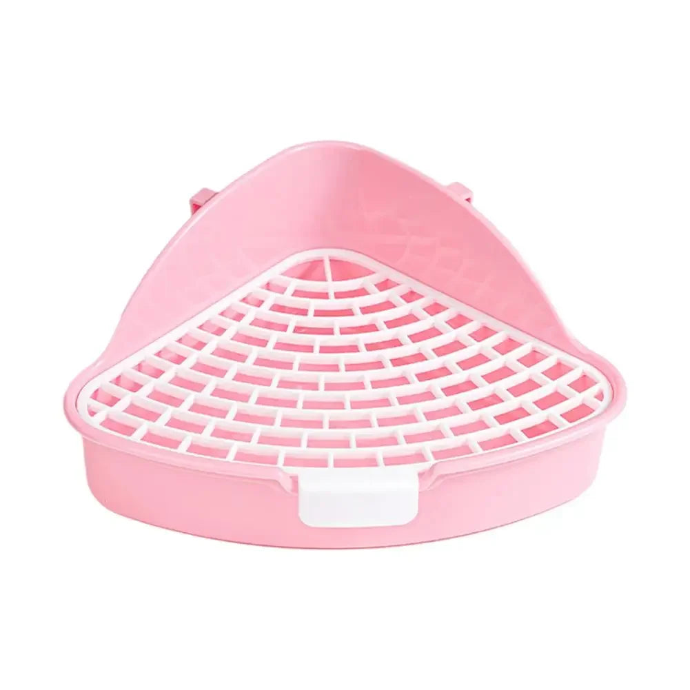 Toalettlåda Hörnmodell för Smådjur – Kanin, Marsvin & Hamster