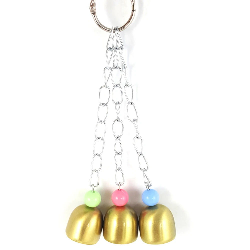 Fågelleksak med Färgglada Bjällror för Papegoja och Småfåglar