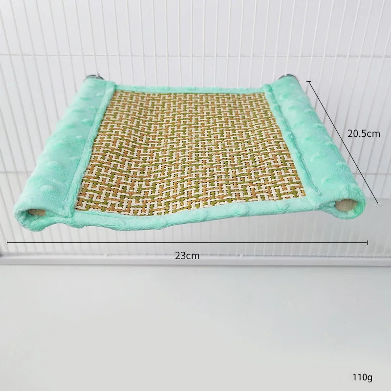 Mjuk Hängmatta i Plysch för Fågel och Smådjur