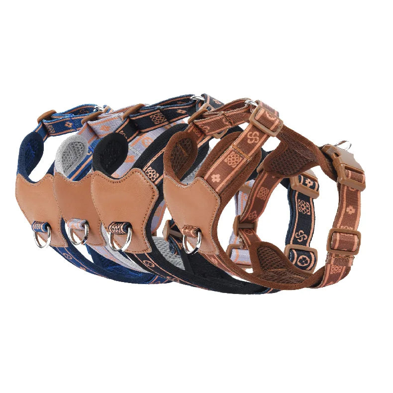 Bekväm och Säker Nylonsele med Reflektion – Perfekt Passform för Små och Medelstora Hundar Året Runt