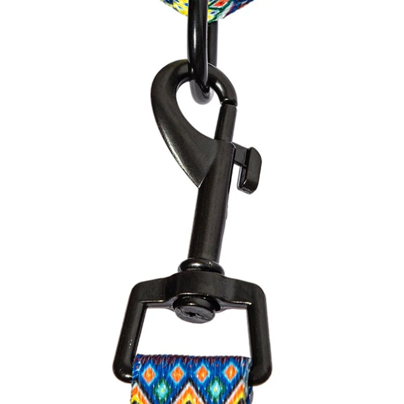 Boho Halsband med Koppel för Hundar och Katter – Justerbart och Slitstarkt Set i Trendig Design