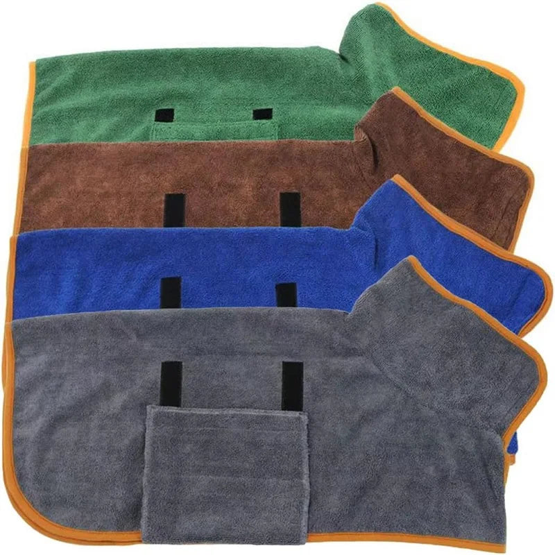 hundbadrock microfiber små stora hundar