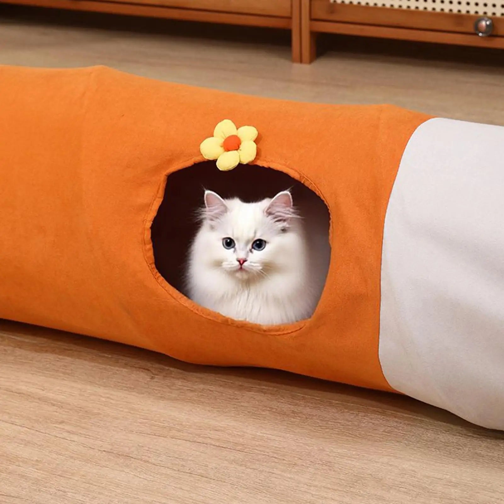 Kattunnel Hopfällbar med Flera Ingångar