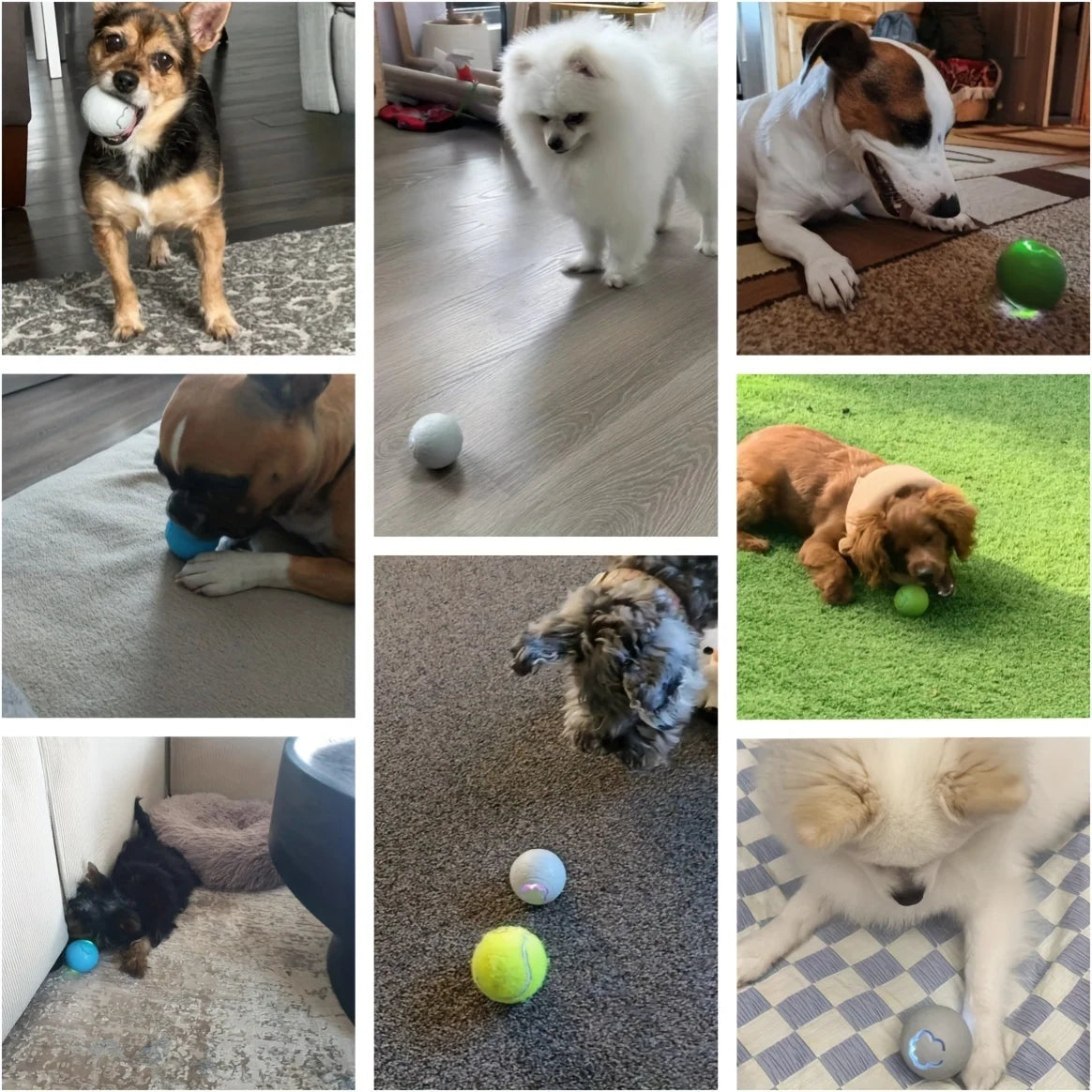 smart interaktiv leksaksboll led usb laddningsbar hund katt