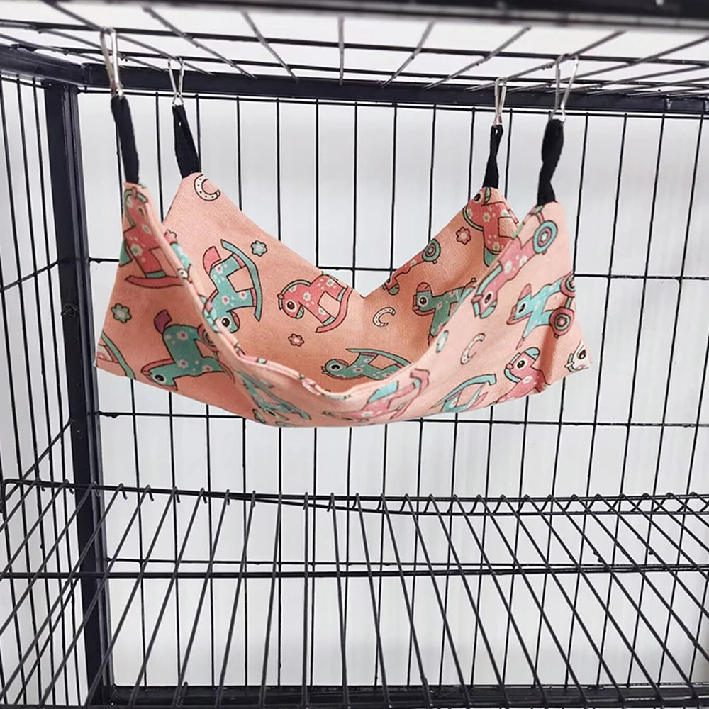 Hängmatta i Bomull för Smådjur - Singel eller Dubbellager