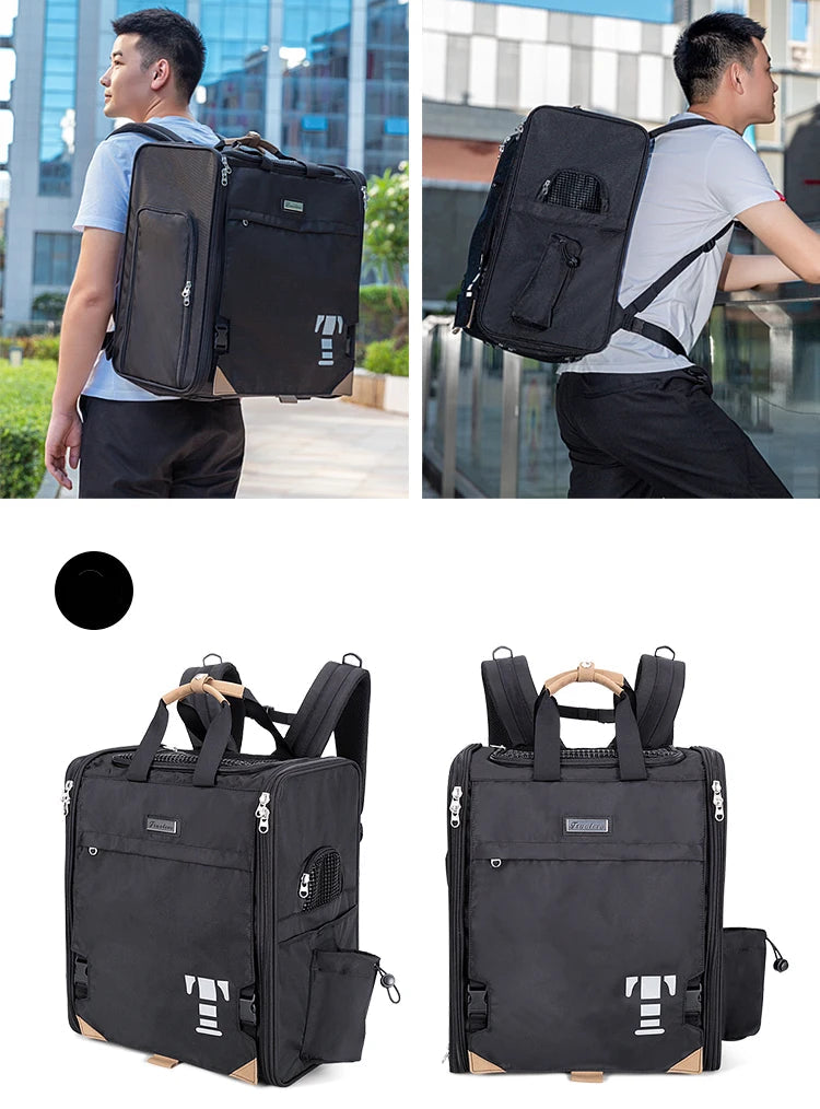 Resväska för Hund & Katt – Andningsbar Husdjursväska för Smådjur