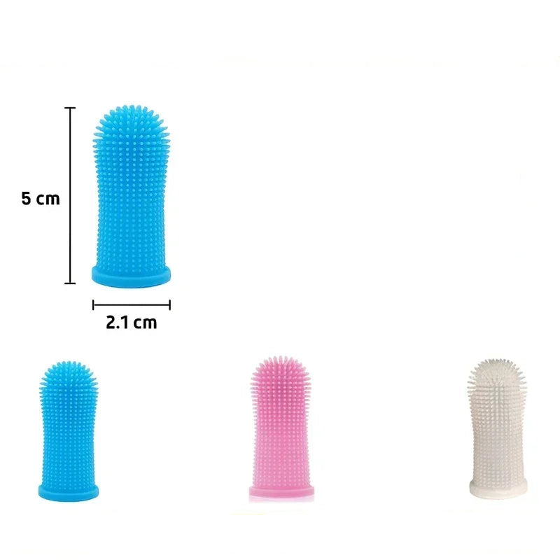 Silikon Finger-Tandborste för Hund & Katt – Skonsam Munvård för Små Husdjur