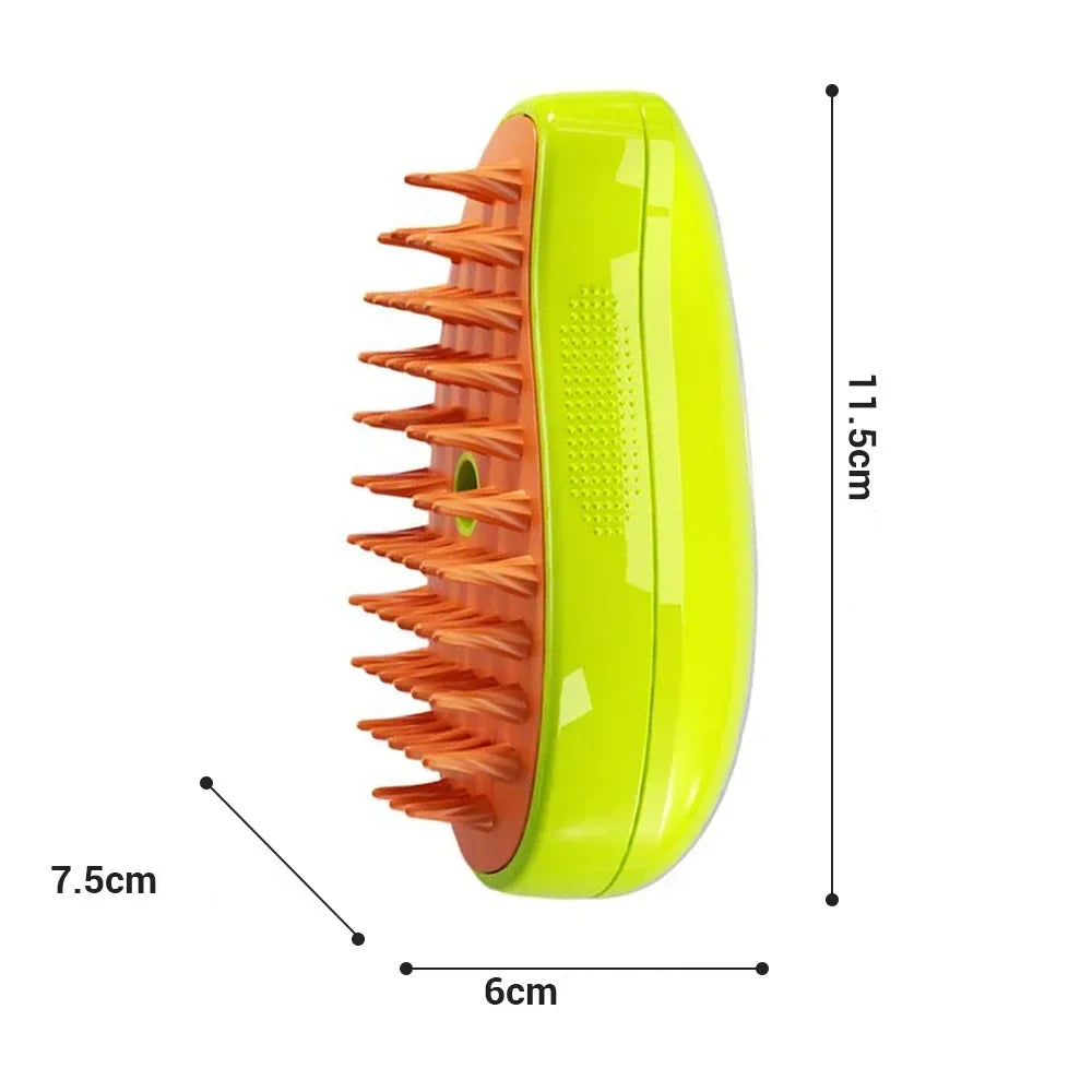 Ångborste för Katt och Hund – Elektrisk 3-i-1 Borste