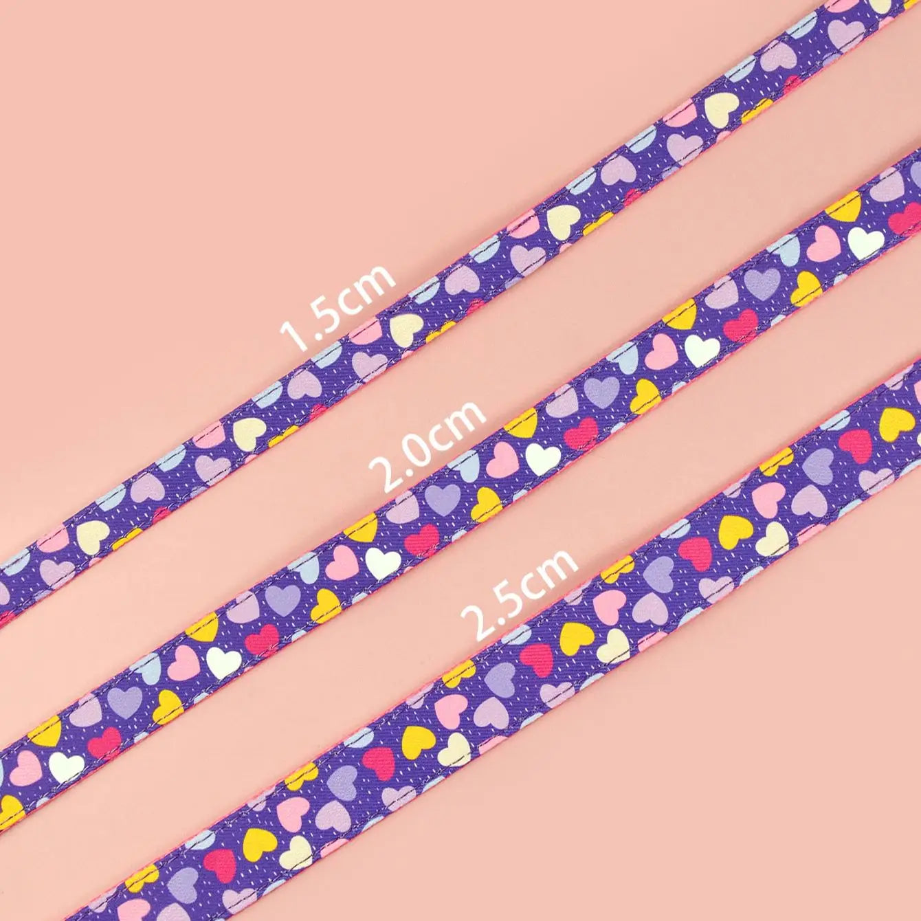 Lyxigt, Färgstarkt Halsband och Koppelset för Små till Stora Hundar – Justerbart, Snabbt att ta På