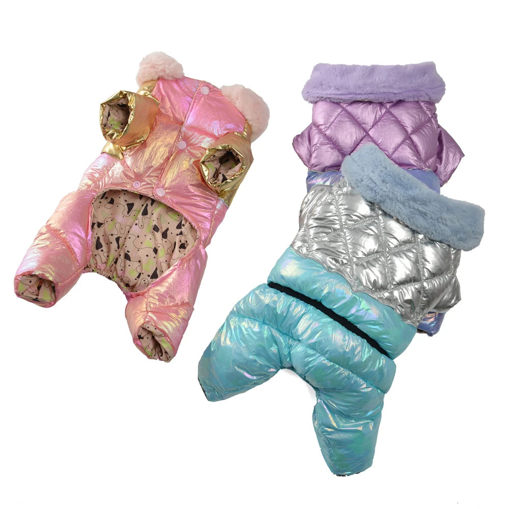 Vinterjacka med Fleecefoder för Hund & Katt – Vindtät & Vattenavvisande Overall för Kalla Dagar