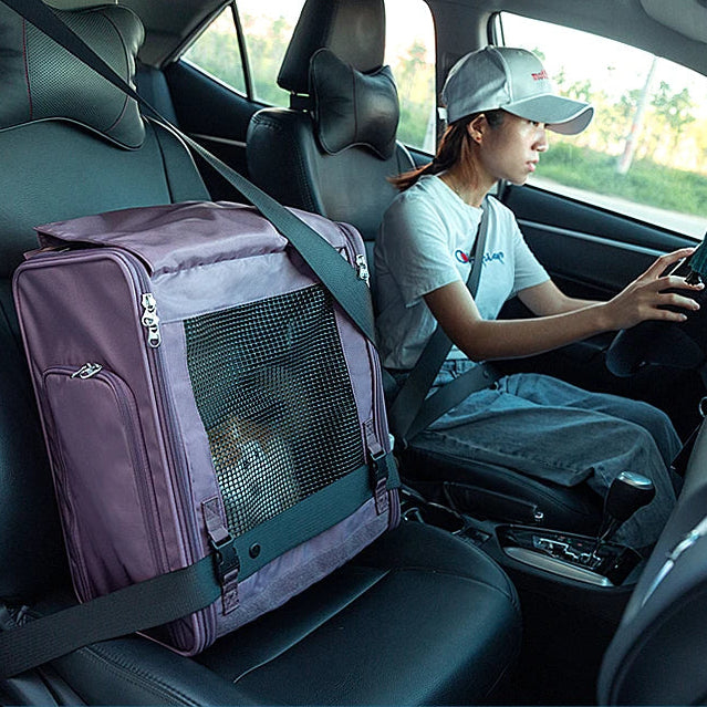 Resväska för Hund & Katt – Andningsbar Husdjursväska för Smådjur