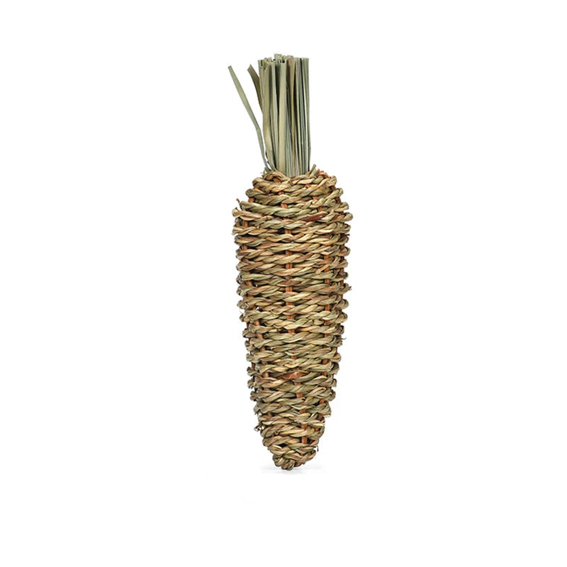 Naturlig Tuggleksak i Gräs för Smådjur – Bidrar till Tandhälsa