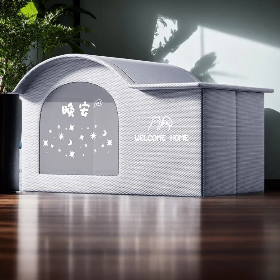 Sommarbädd för Hund & Katt – Kylande Igloo-säng med Luftig Design