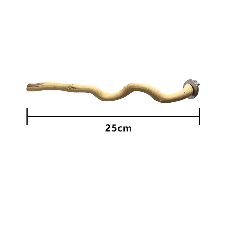 Naturlig Trägren Sittpinne för Fågel