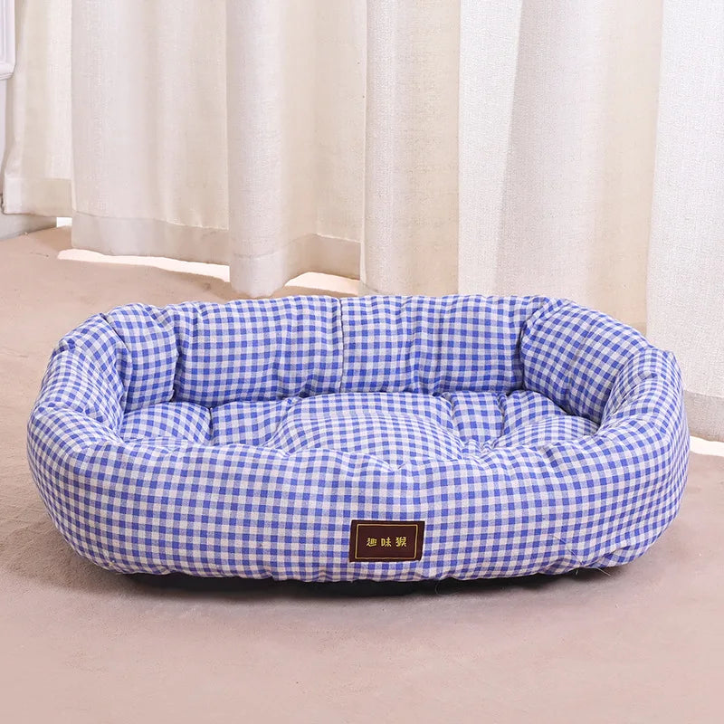 universell hund kattbädd mjuk liggplats alla årstider