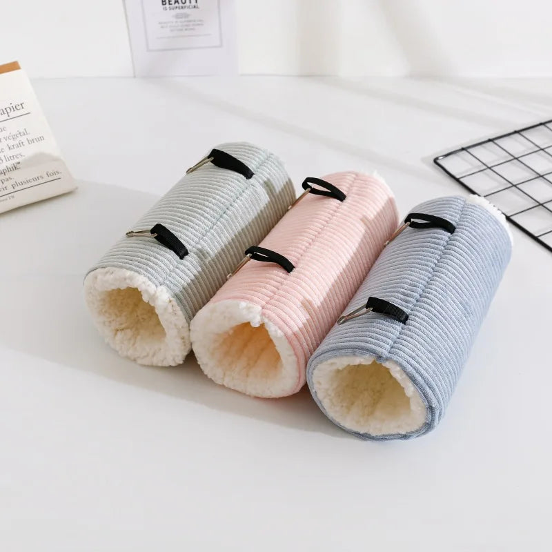 Hängmatta och Tunnel i Fleece för Smådjur – Varm och Mysig Viloplats