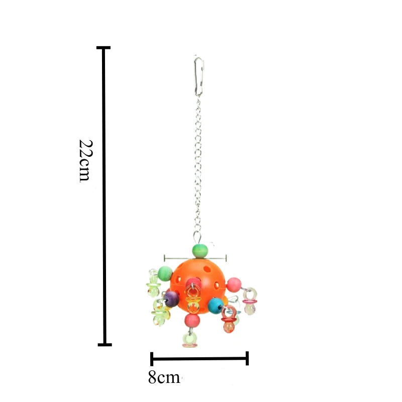 Färgglad Fågelleksak för Buren