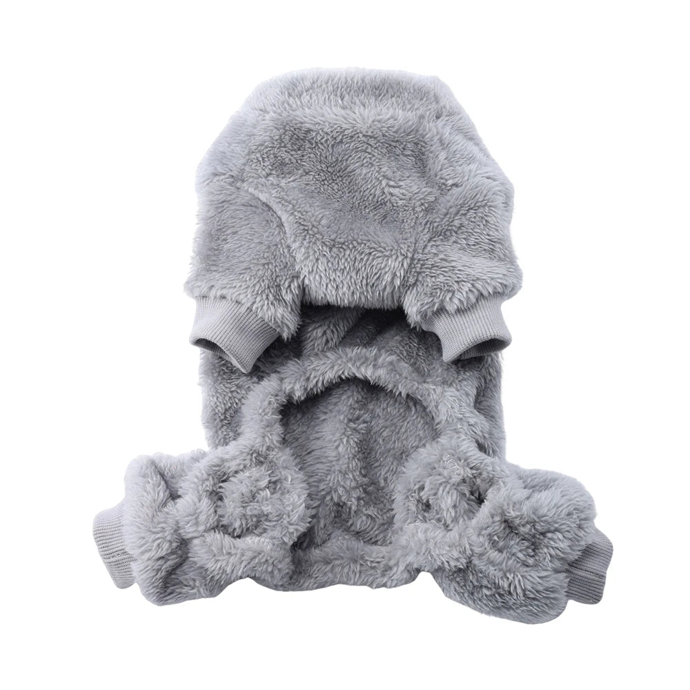 Mjuk och Varm Hundoverall i Fleece – Perfekt för Vintern, Passar Små & Medelstora Hundar och Katter