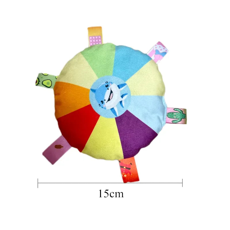 Flygande Tuggleksak med Ljud – Färgglad UFO-leksak i Plysch för Små Hundar