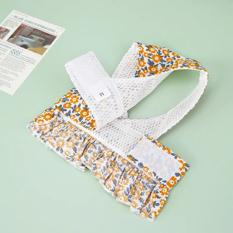 Sommarklänning för Hund och Katt med Sele och Matchande Koppel