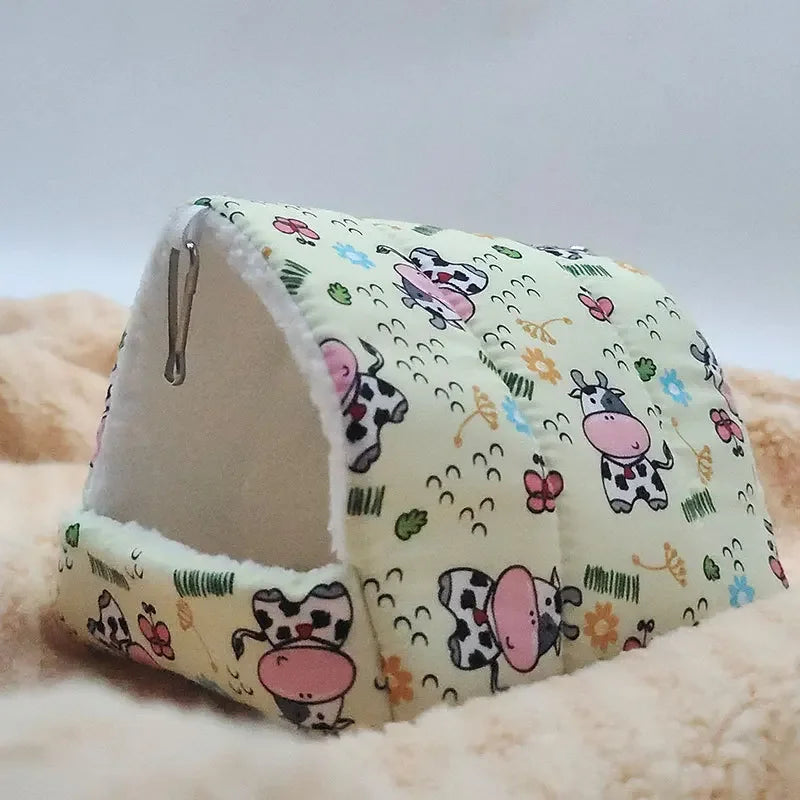 Söt Smådjursbädd i Bomull med Tecknat Mönster