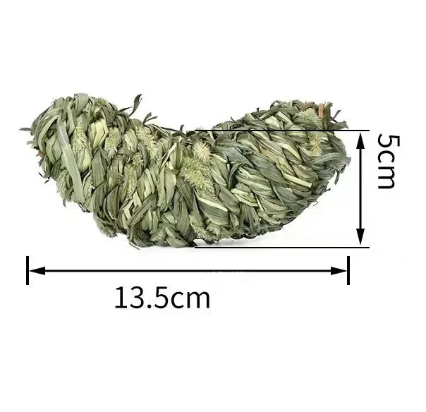 Naturlig Tuggleksak i Gräs för Smådjur – Slipar Tänderna Skonsamt