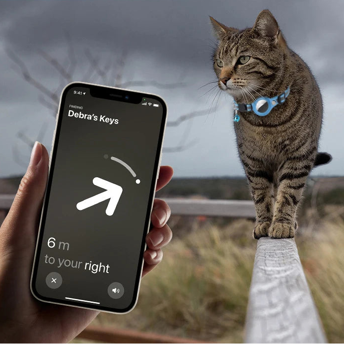 Katthalsband med AirTag-ficka – Reflekterande, Justerbart & Vattentåligt med Bjällra