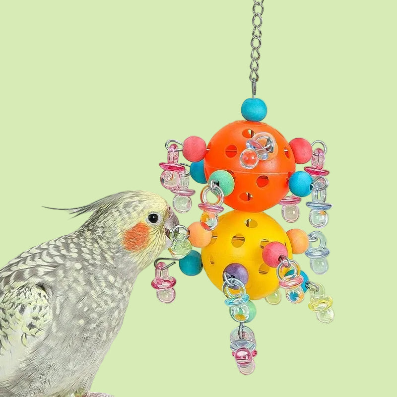 Färgglad Fågelleksak för Buren