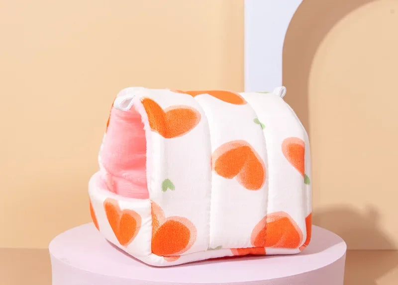 Hamsterhus och Småfågelsbädd i Fleece med Hängande Design