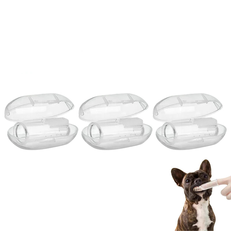 Mjuk Silikon Fingerborste för Husdjur – Skonsam & Effektiv Tandvård för Hund & Katt