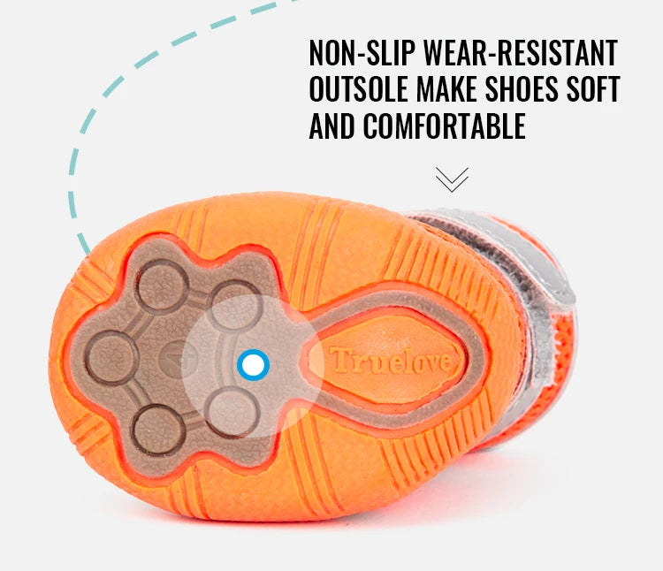 Hundskor i Mesh med Reflex och Halkfri Sula för Små Hundar