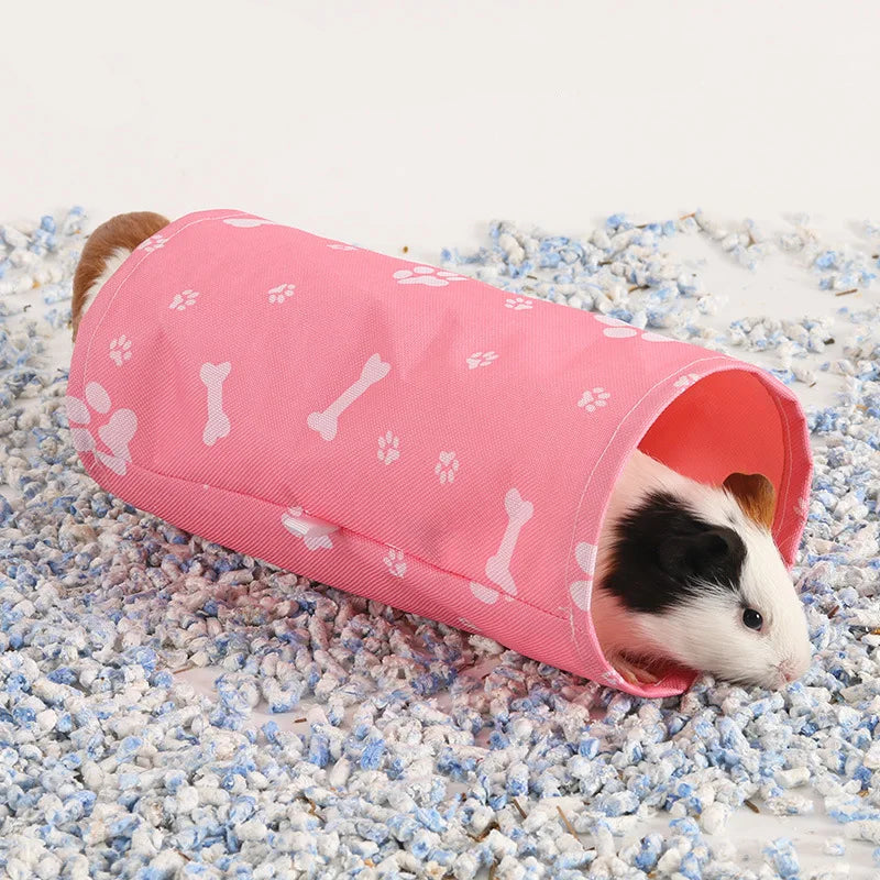 Smådjurstunnel i Oxfordtyg – Lek och Gömställe