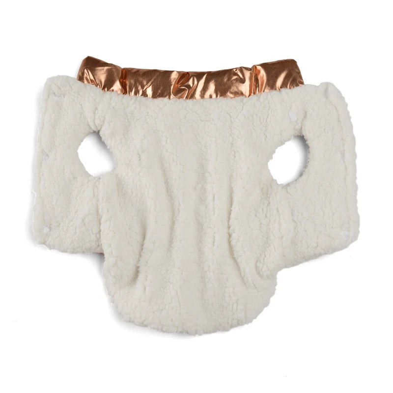 Vattentät och Varm Vinterjacka för Små Hundar och Katter – Fleecefodrad Väst