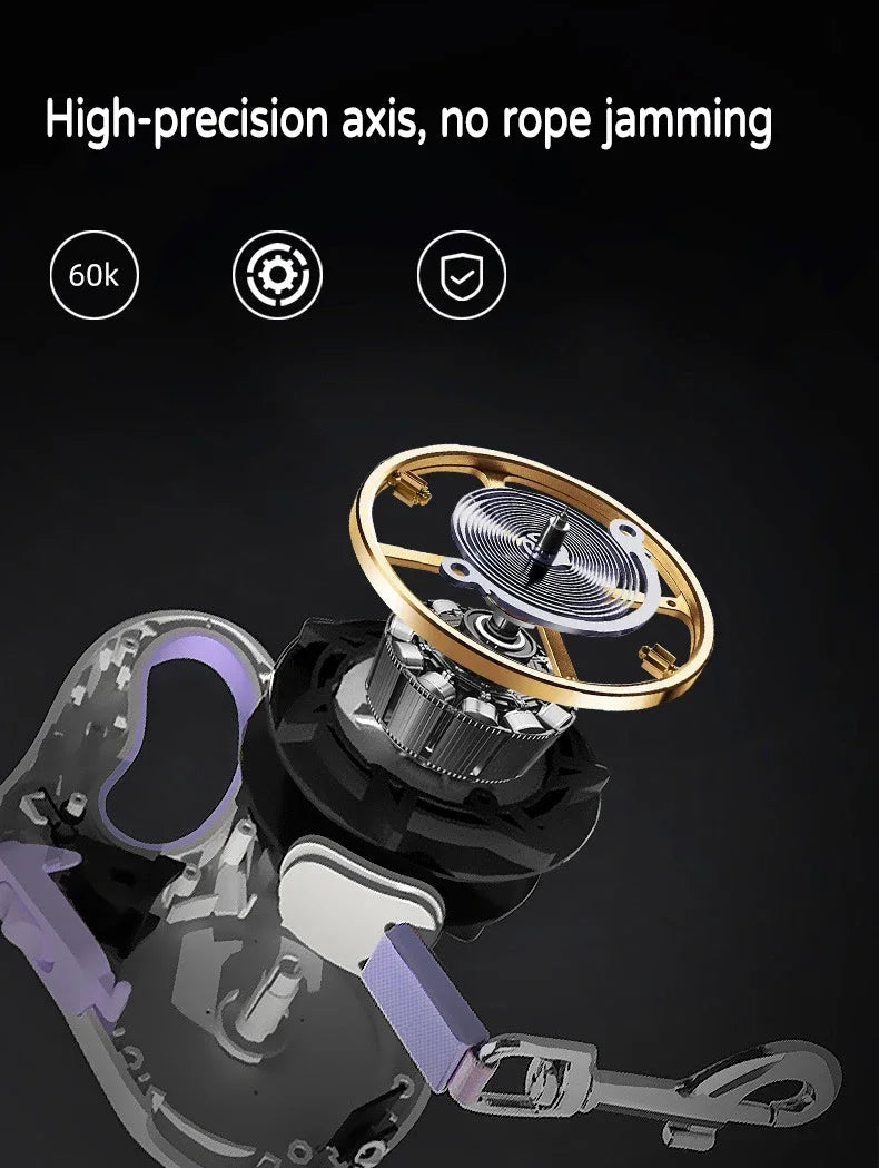 LED-Koppel För Hundar Och Katter – Utdragbart Reflextkoppel Med Inbyggd Belysning