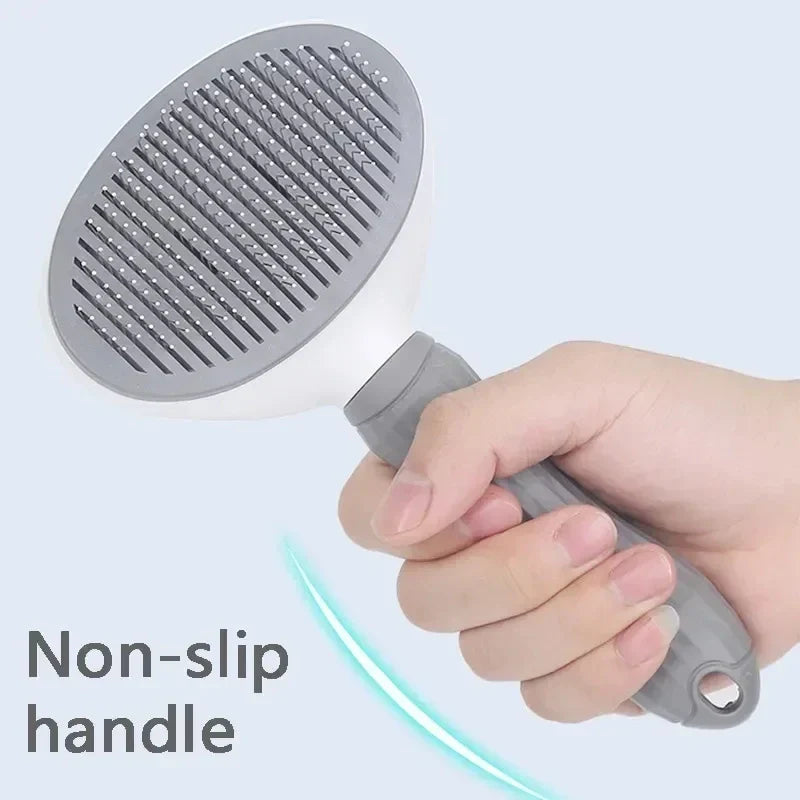 Self-Cleaning Pet Hair Remover Brush – Dog & Cat Grooming Tool