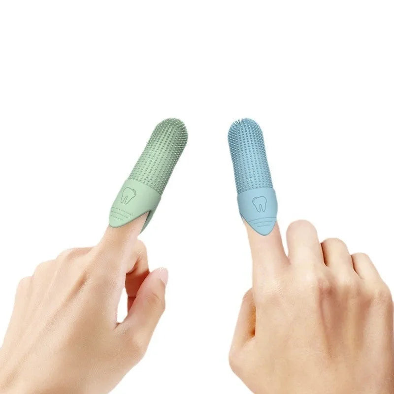 tandborste i silikon för hund och katt skonsam tandrengöring