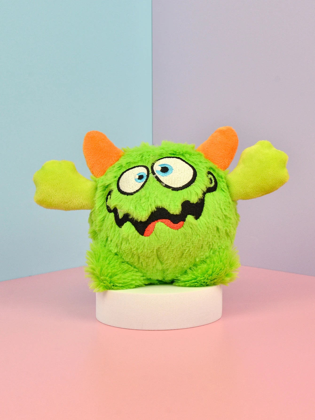 Mjuk Hundleksak i Form av ett Litet Monster med Ljudboll - Slitstark och Rolig