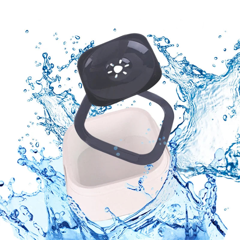 Spillfri Vattenskål för Hund & Katt – Håller Golvet Torrt och Husdjuret Nöjt