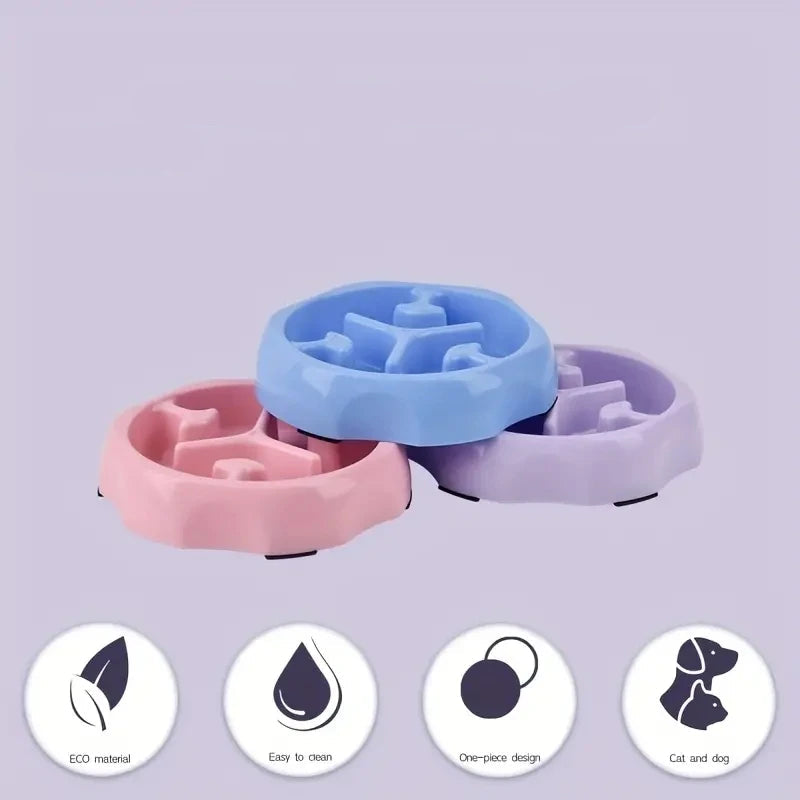Slow Feeder Skål för Katt och Hund – Anti-Kvävning Design