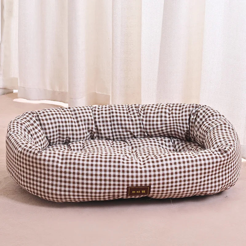 universell hund kattbädd mjuk liggplats alla årstider