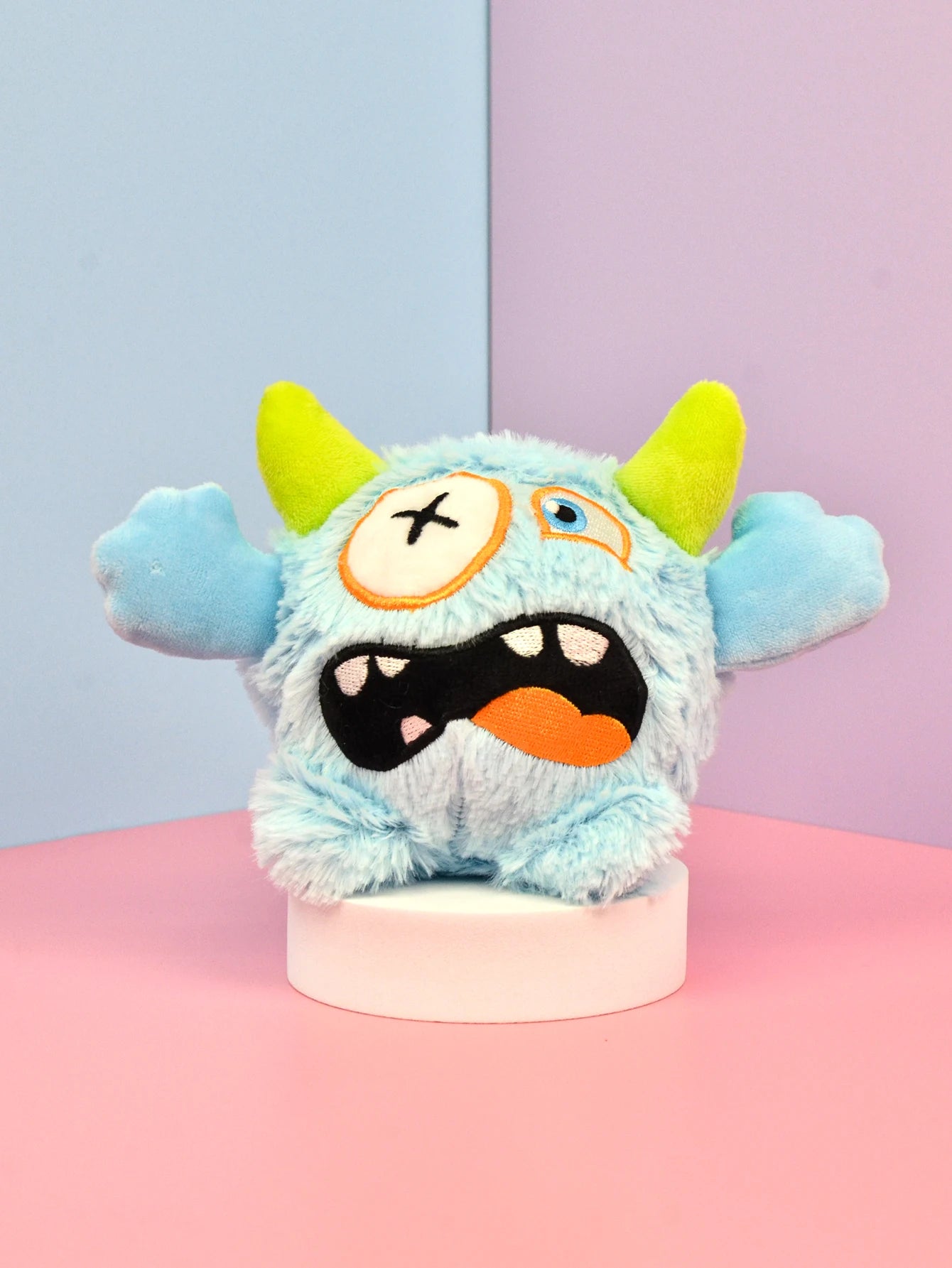 Mjuk Hundleksak i Form av ett Litet Monster med Ljudboll - Slitstark och Rolig